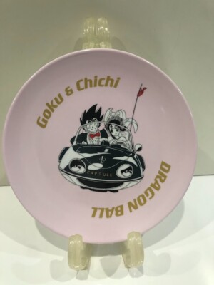 BANDAI Dragon Ball Chichi Goku round plate dish Ichiban Kuji