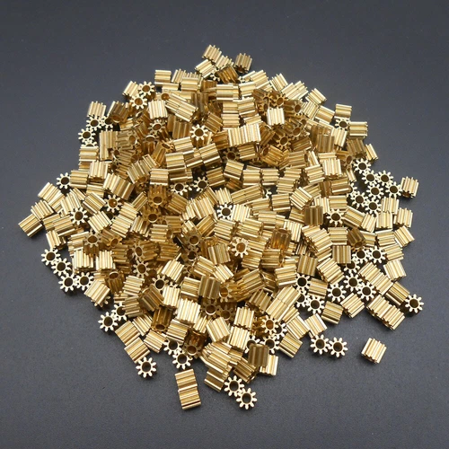 10Pcs 0.3M Brass Gear Spur Pinion Bore 1.48MM 1.98MM 10T 11T 12T 13T 14T 15T 4MM