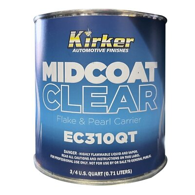 #ad #ad Kirker Midcoat Clear Flake Pearl Effect Carrier 3 4 Quart FREE SHIPPING $62.99