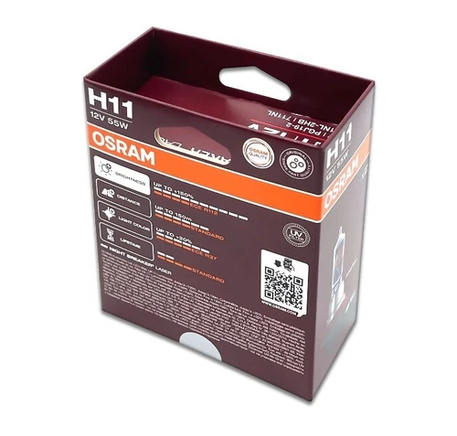 OSRAM NIGHT BREAKER 220 H11 12V 55W Halogen Headlight Car Original Bulbs (2 PCS) - Picture 7 of 11