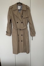 Women’s Tommy Hilfiger Trench Coat Beige Midi Size Uk12 Oversized