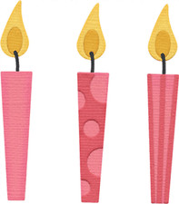 QuicKutz Lifestyle  4" x 4" Cutting die -  Candles