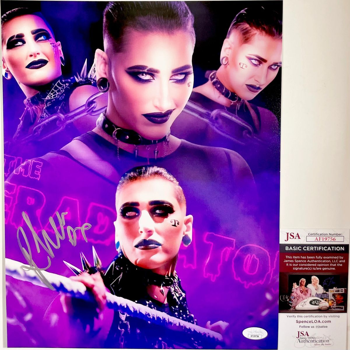 WWE NXT Rhea Ripley Signed Judgment Day 11x14 Photo B Autograph JSA COA ...