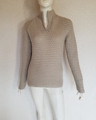 Massimo Alba dicker super weicher 100% Kaschmir Pullover Sweater Strickmuster