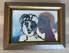 HAROLD L. GREGOR ORIGINAL PAINTING - ABSTRACT SURREALISM MODERNISM - Signed