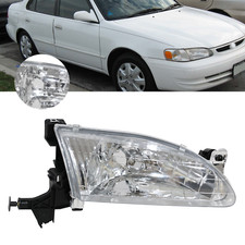 Fits 1998-2000 Toyota Corolla Ce Ve Le 1.8l Chrome Headlights Passenger Side Rh Fits 1998-2000 Toyota Corolla Ce Ve Le 1.8l Chrome Headlights Passenger Side Rh