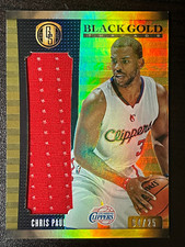 Chris Paul Black Gold Jersey /25 - 2014-15 Panini Gold Standard Basketball