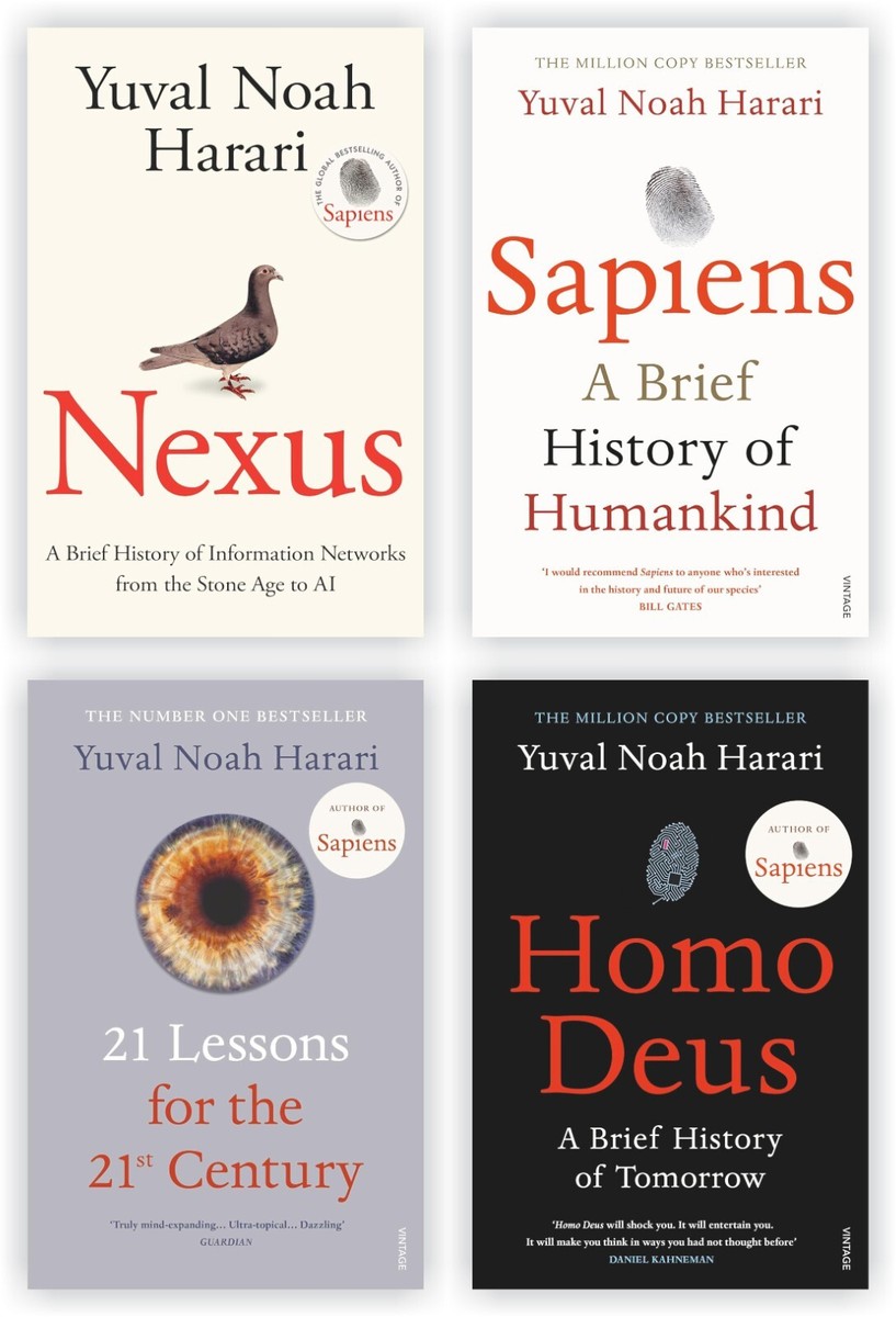 NEW Yuval Noah Harari Collection 4 Books Set Sapiens Homo Deus 21