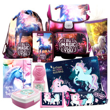 Einhorn Unicorn PFERD 10 *Teile* Set SCHULRANZEN RANZEN Schultüte TORNISTER Pony