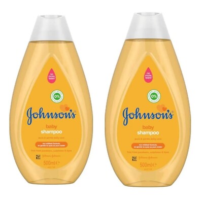 2x Johnson's Baby Shampoo Pure & Gentle Daily Care 500ml
