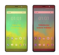 2X Schutzfolie FüR Blackberry Evolve Inkl. Rundung Flex Folie Dipos Display