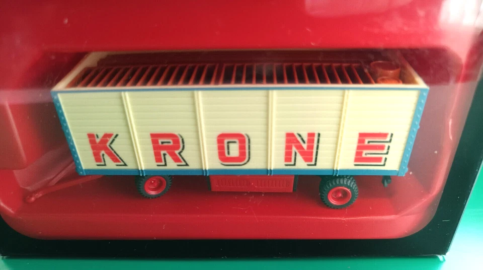 Preiser 21020 H0 Zirkus Krone Packwagen offen Fertigmodell in OVP NEU (U) - Bild 4 von 4