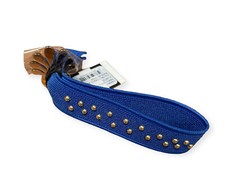 Lele Sadoughi Hair Accessories Small Gold Ball Elastic Cobalt New