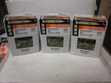 3 Packs Power Pro One Screws, Flat Head, Bronze Epoxy Coated, #8 x 2-In.126-Pk.