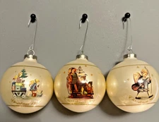 Vintage Schmid Christmas Ornaments Hummel Sister Berta 1980, 1981, 1982 Lot of 3