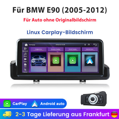 Für BMW E90 E91 E92 05-2012 10.25'' Linux Carplay Autoradio Idrive GPS Nav USB BT