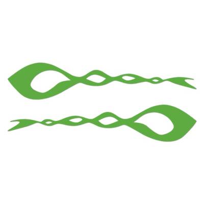 Pinstripe Pair Set, Vinyl Decal Sticker, Multiple Colors & Sizes #7431
