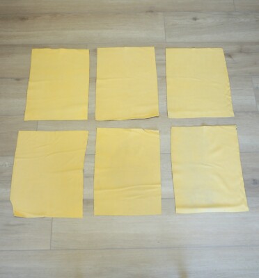 (6) DEERSKIN LEATHER CHAMOIS for Native American Crafts Beadwork Buckskins