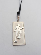 Sommozatore : Ciondolo in Argento 925 - Pendente Sub con Girocollo - Diving -