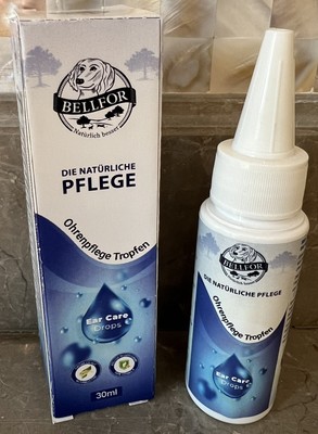 Bellfor Dog Ear Care Drops 30ml - Made In Germany, Premium Brand, No Chemicals