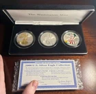 Washington Mint 3 Coin 1 Oz American Silver Eagle Set - Uncirculated w/ COA