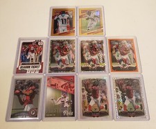 Julio Jones (10) Card Lot. 6 Topps Chrome,  including RC Silver Base & 2 Gold!