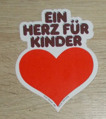 Vintage Sticker | Sticker A Heart For Kids
