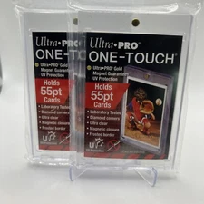 Ultra Pro One-Touch Magnetic Card Holder 55pt Point UV Protection - Lot of 2