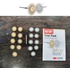 Dental Sof-Lex Spirals Finishing & Polishing Wheels 18 pcs Pack with Mandrel