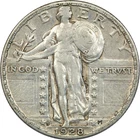 1928-S Standing Liberty Quarter 25C, Extremely Fine XF