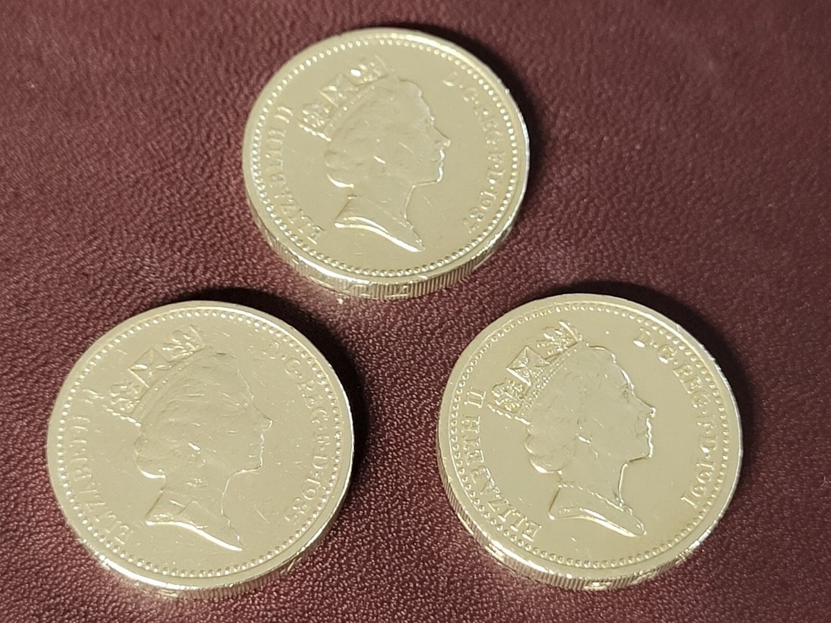Queen Elizabeth II D.G.REG.F.D 1 Pound ERROR COINS | eBay