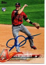 Jack Reinheimer Arizona Diamondbacks 2018 Topps Update Rookie Signed Card