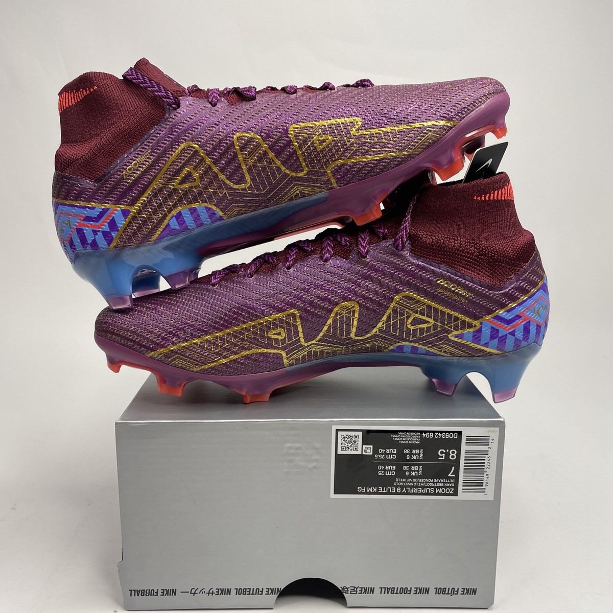 Nike Zoom Mercurial Superfly 9 Elite KM FG “Dark Beetroot” DO9342