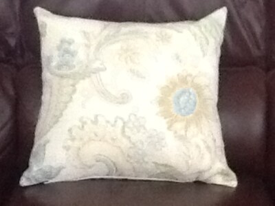 Housse De Coussin Laura Ashley Baroque – Tissu œuf De Canard, Lin, 25x25 Cm