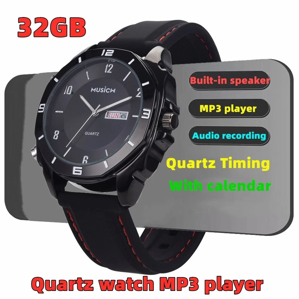 Mp3 player sale watch with speaker