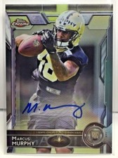 Marcus Murphy 2015 Topps Chrome RC on-card Autograph Auto #143 - SAINTS