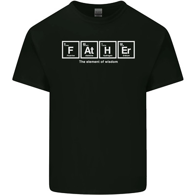 Vatertag das Element der Weisheit Papa Herren Baumwolle T-Shirt Tee Oberteil