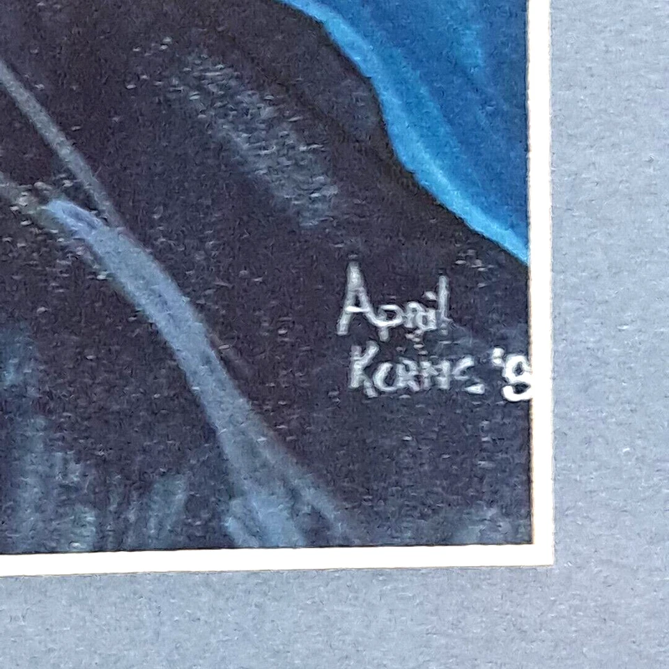 Arte Original Acuarela Rendición De Patrick Nagels Años 80 Damas Firmado A Mano Foto 3 de 4