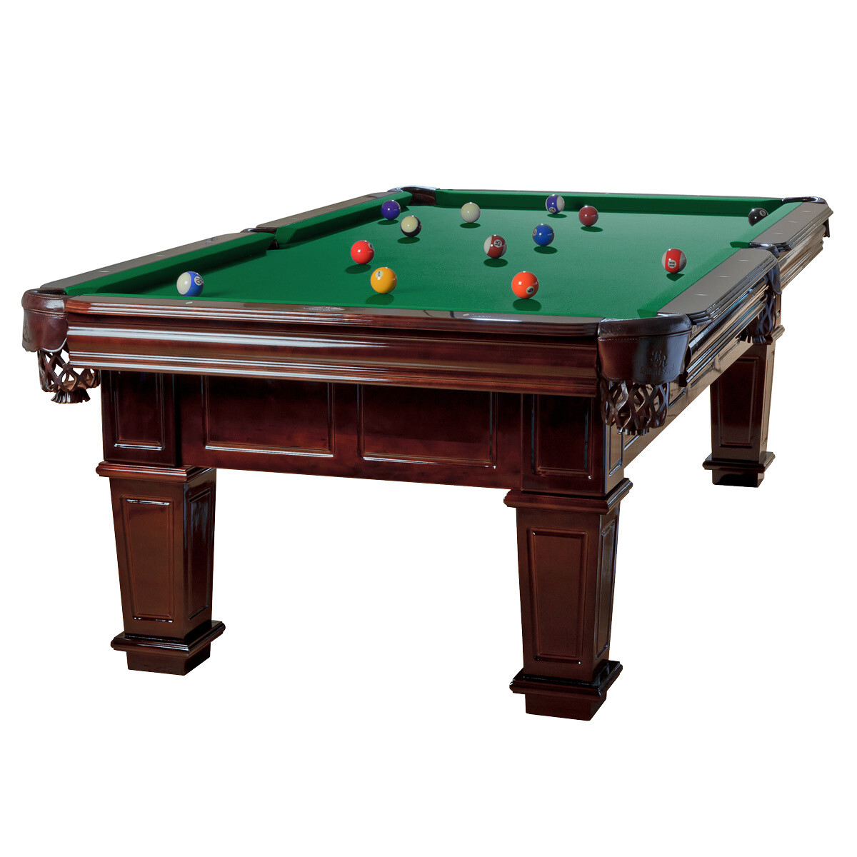 Tavolo Da Biliardo Professionale Avalon 8 Ft Billiard-Royal - Legno Massello 40mm, Panno Scelta, Elastico K-55, Colore Giallo/Verde