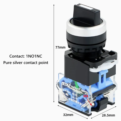 LA38 Rotary Switch 22mm Momentary/Latching 1NO 1NC 2/3 Positions Power Switch - Picture 14 of 17