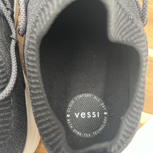 Vessi Women's Cityscape Classic Sneaker Shoes Black White Size 10 - Picture 7 of 9