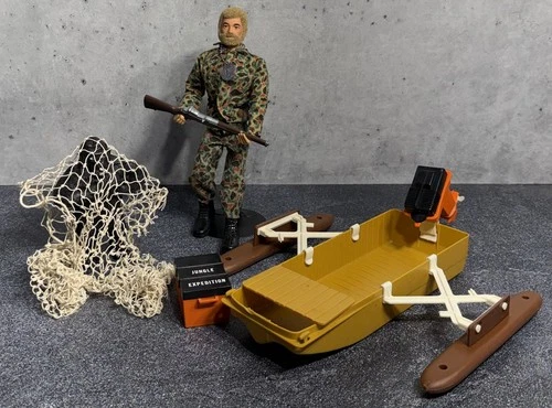 Vintage GI Joe Adventure Team  Capture Of The Pygmy Gorilla Set with Figure