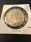 1943 WALKING LIBERTY HALF DOLLAR Philadelphi Mint CIRCULATED 90% Silver SEE NOTE