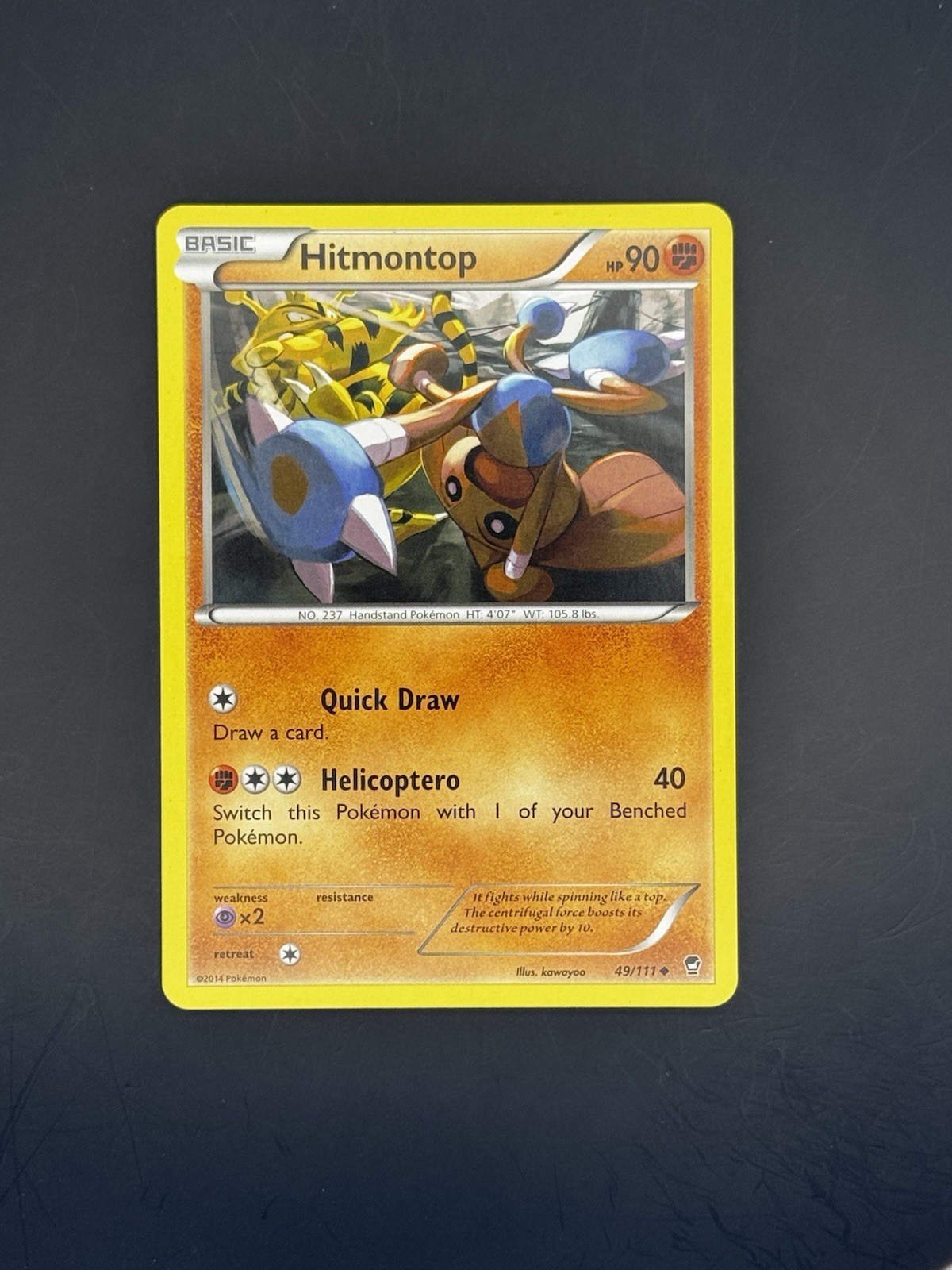 Hitmontop - 49/111 - Furious Fists Uncommon Pokemon