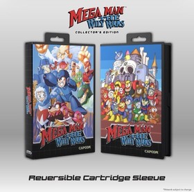 Sega Genesis Mega Man The Wily Wars COLLECTORS EDITION RETRO-BIT Blue Cart NEW