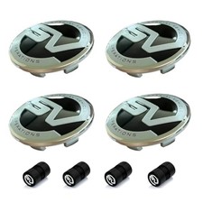 4PCS Car Wheel Center Cap 62mm/2.44in Compatible with RxxxE RxxxR SV BLACK