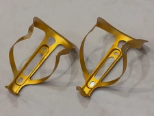 Supacaz Fly Bicycle Bottle Cage Gold Used 