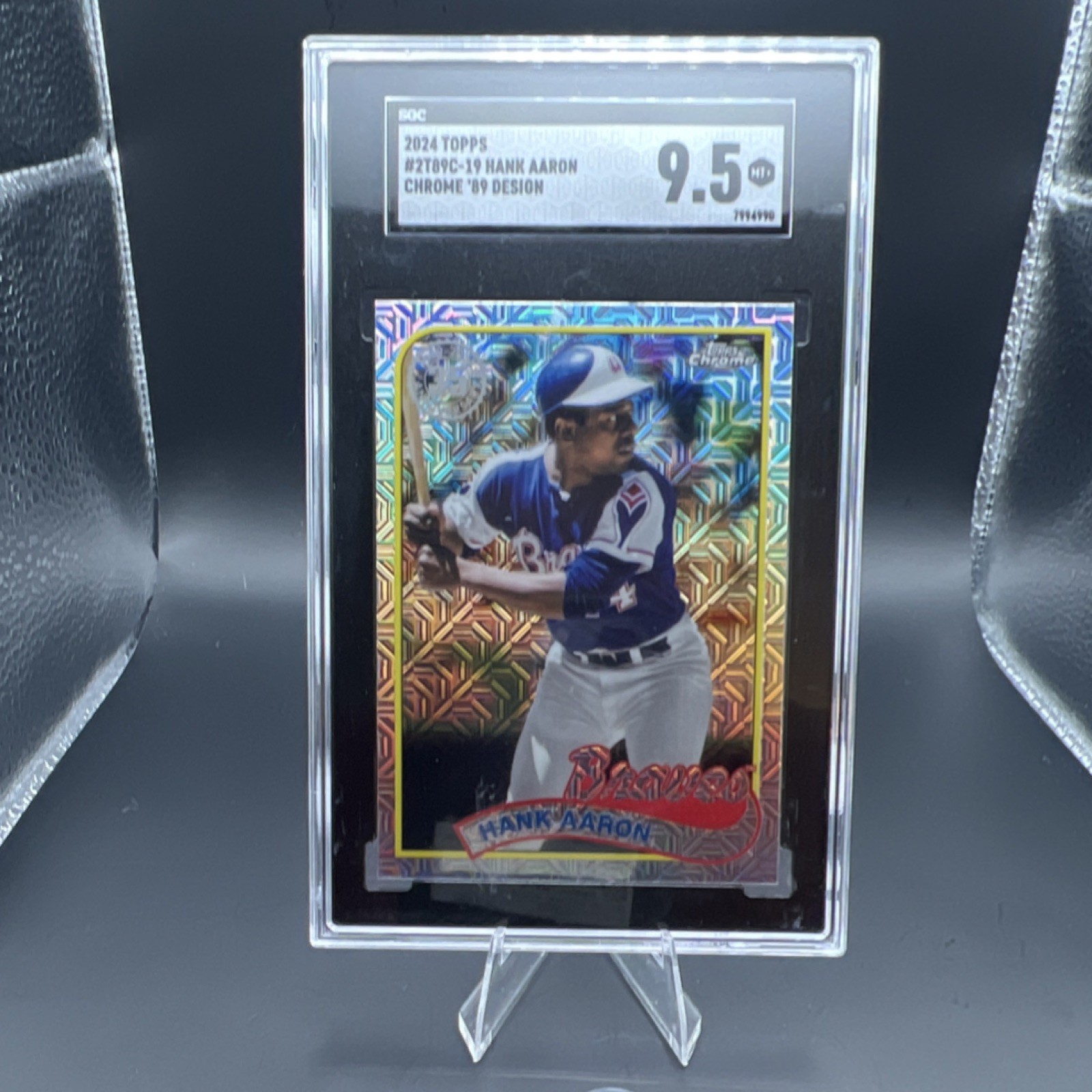 2024 Topps Series 2 Chrome '89 Design Hank Aaron #2T89C-19 SGC 9.5 Braves