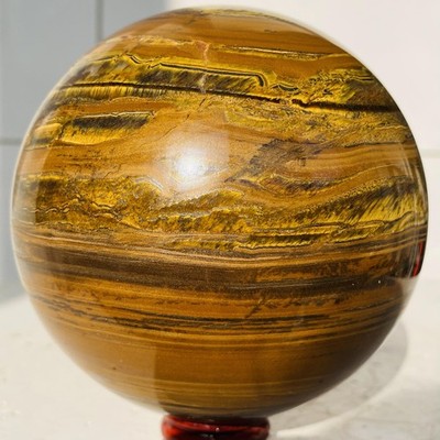 Natural tiger's eye ball quartz crystals sphere gem reiki healing 1680g