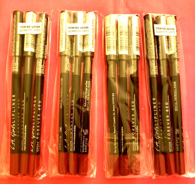 Lipliner Pencil Forever Red Color 12 Lipliner Lot L.A. Girl Brand